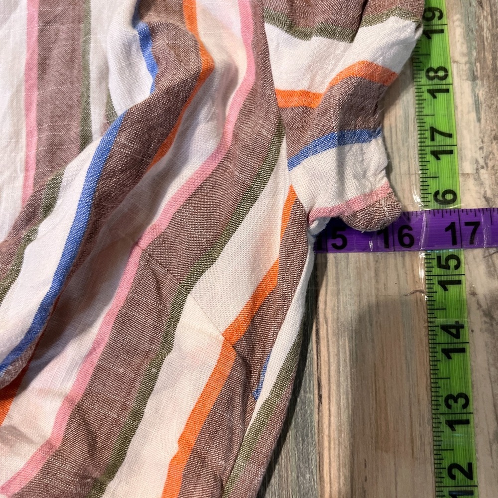 Show Me Your Mumu Womens Striped Tie Front Jumpsuit Sz XS Retro Beach Coastal - Picture 5 of 8